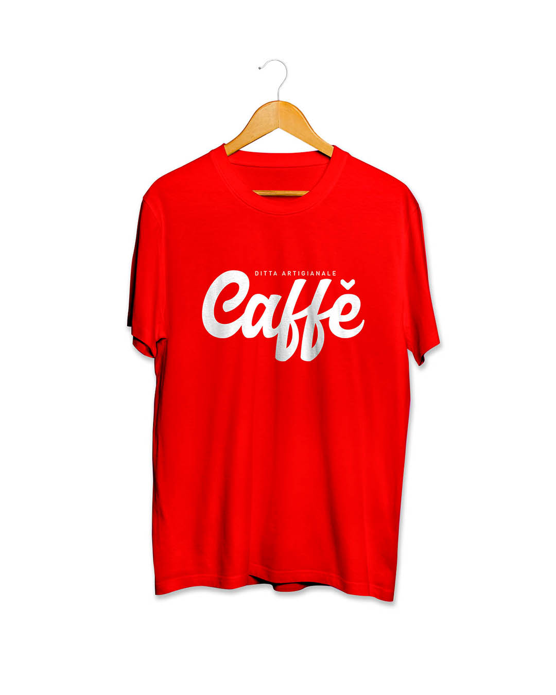 T-shirt Rossa "Caffè" - Unisex
