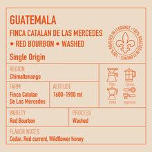Load image into Gallery viewer, GUATEMALA FINCA CATALAN DE LAS MERCEDES RED BOURBON WASHED
