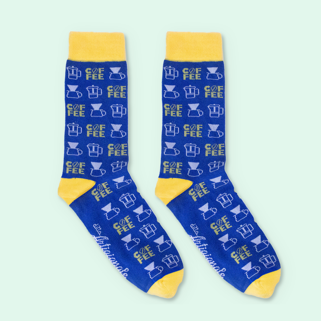 COFFEE SOCKS - BLU